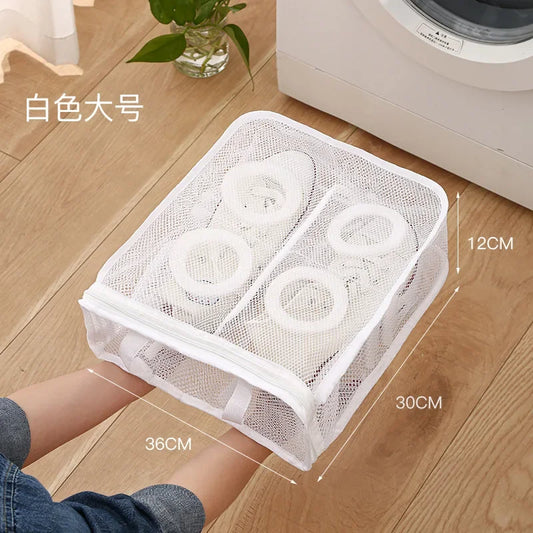 Washing Shoes Bag Cotton Laundry Net Fluffy fibers Easily remove dirt Washing Bags Anti-deformation Shoes Clothes Organizer