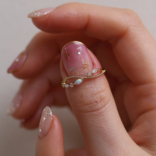 Opal layered ring-1