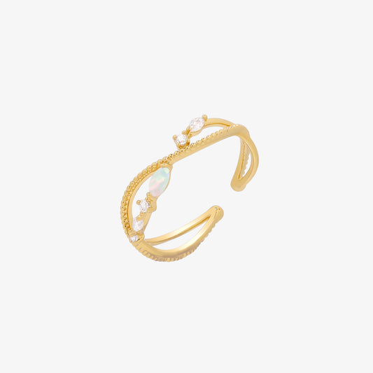 Opal layered ring-0